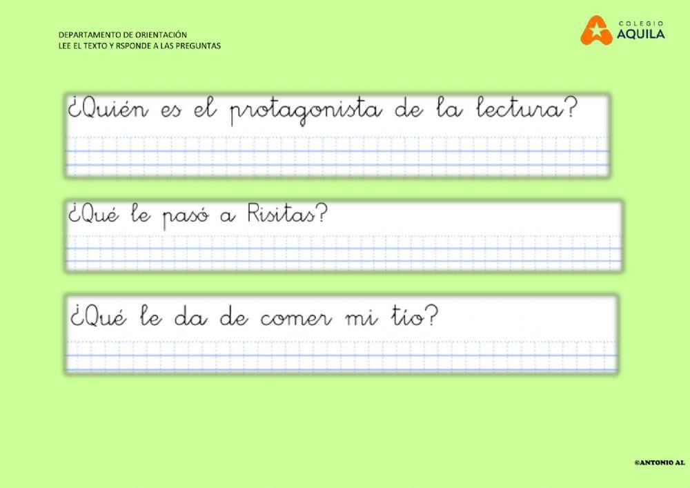 Lee el texto y responde a las preguntas