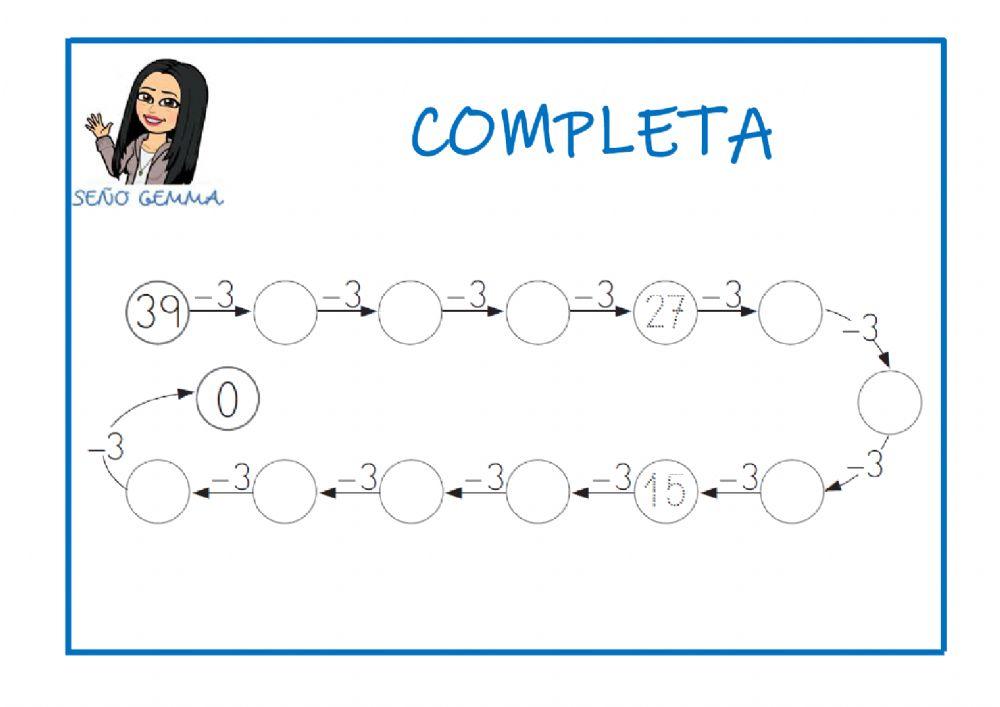 Series ascendentes y descendentes