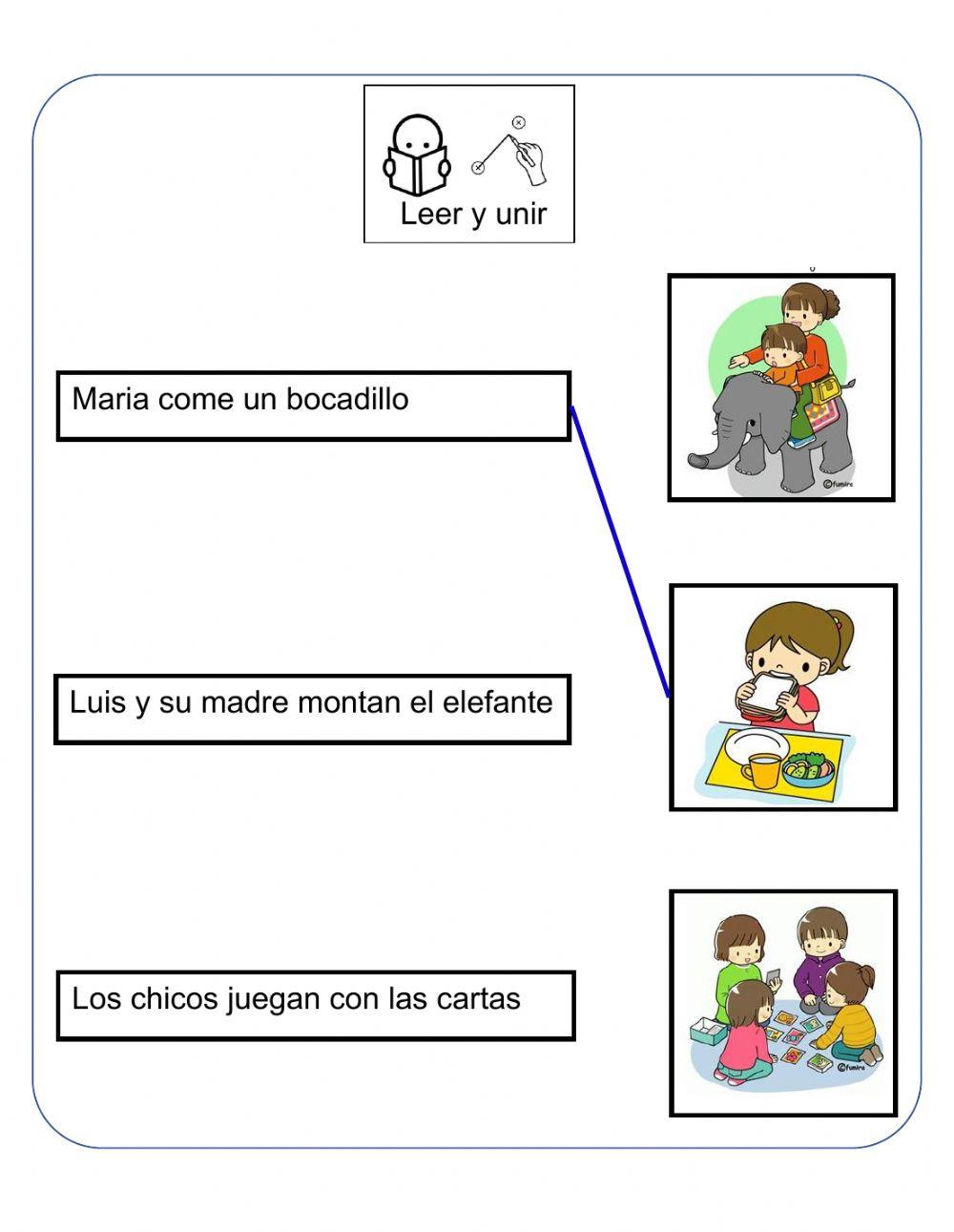 Unir frase con imagen