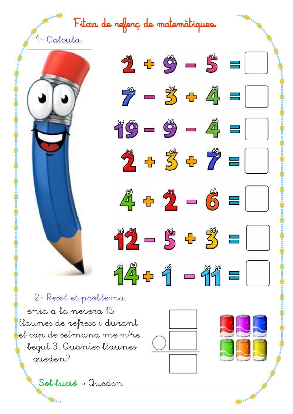 Matemàtiques. Fitxa 21