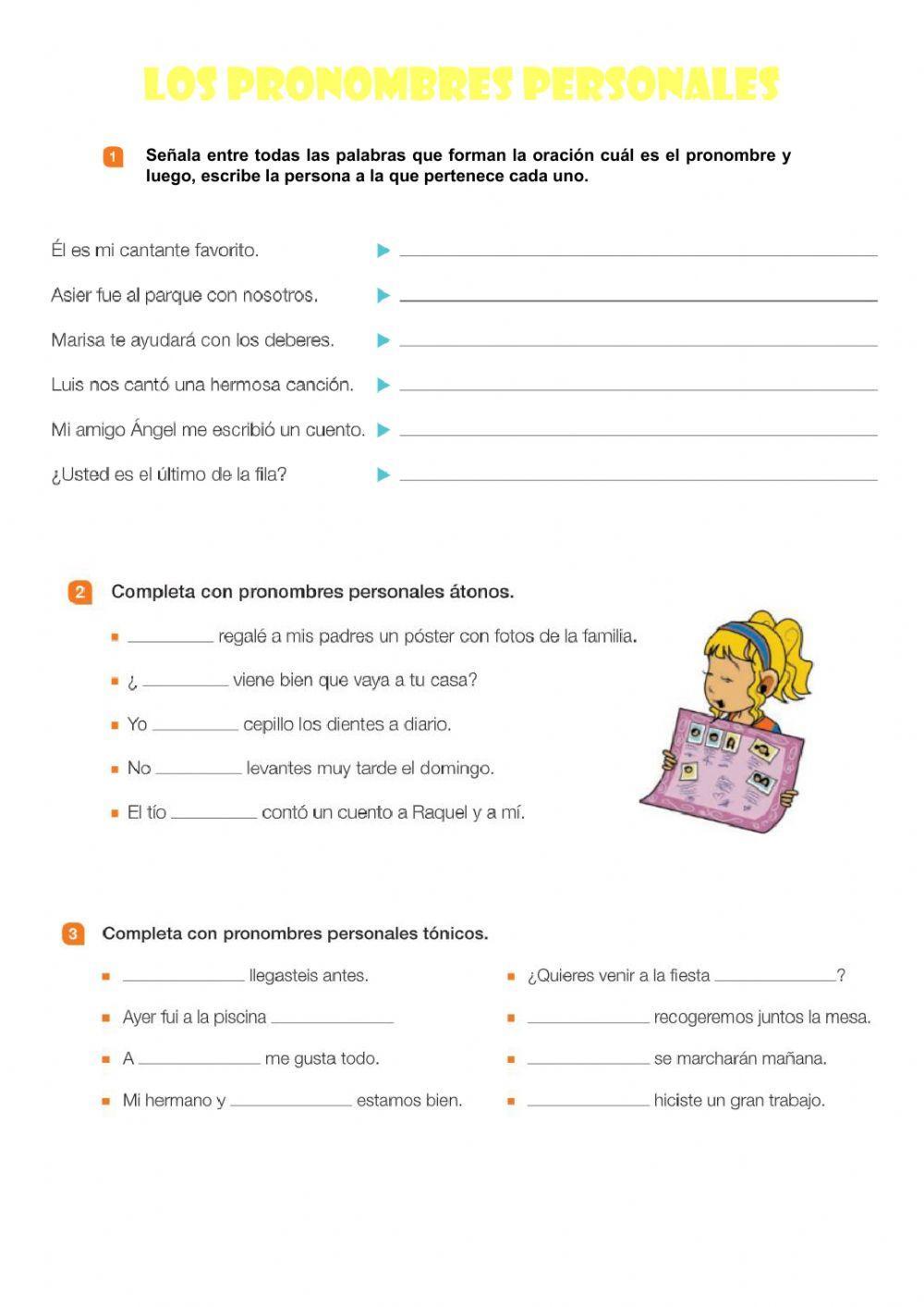 Los pronombres personales