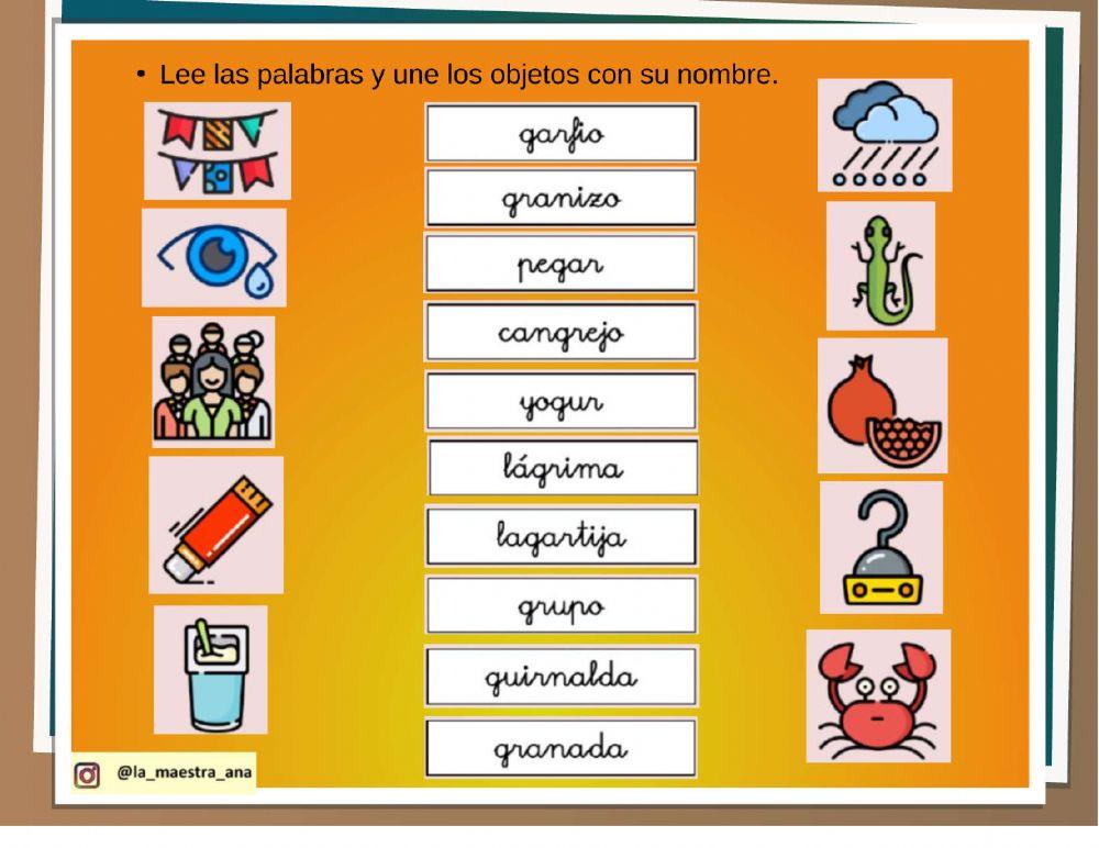 Sílabas trabadas tr