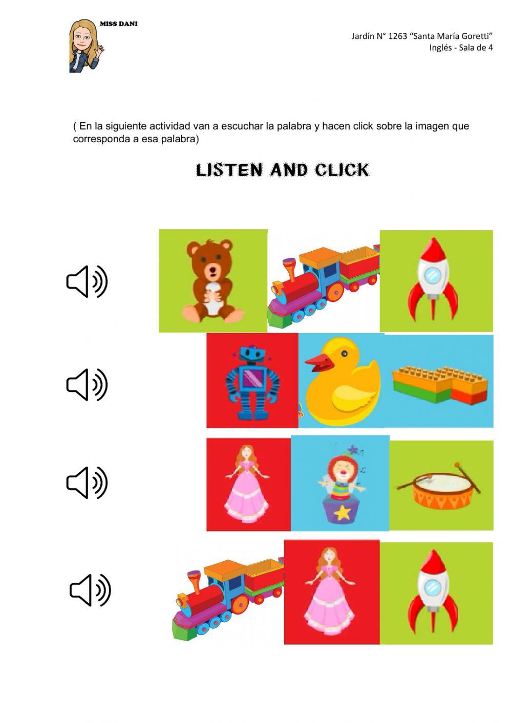 Vocabulario toys