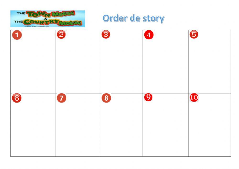 The town mouse and country mouse activity