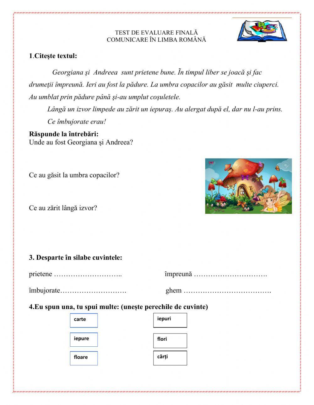 Test de evaluare CLR