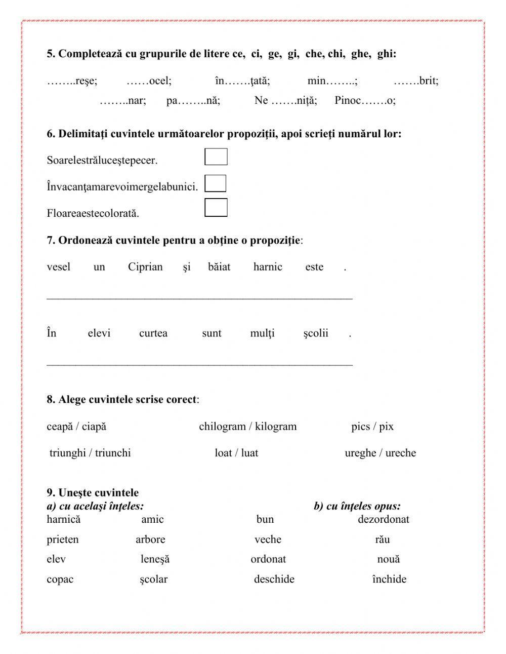 Test de evaluar… | Free Interactive Worksheets | 252283