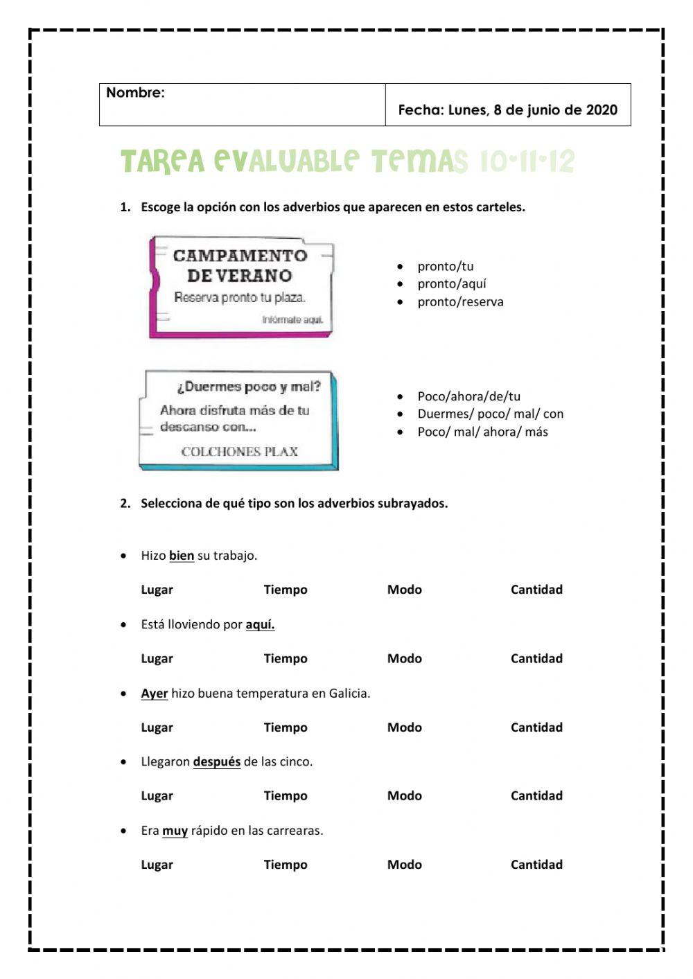 4º-prueba evaluable- tema 10-11-12