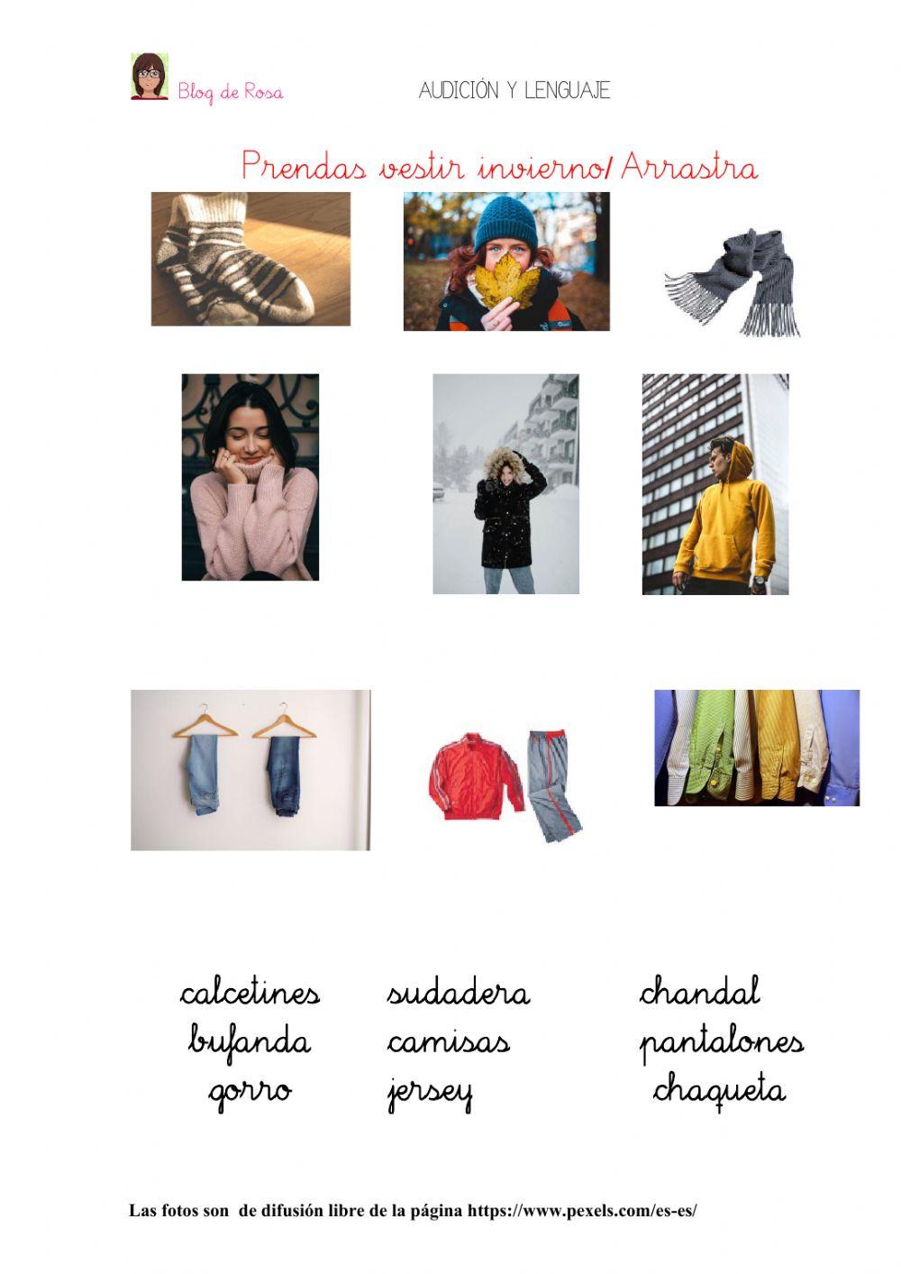 Prendas vestir invierno