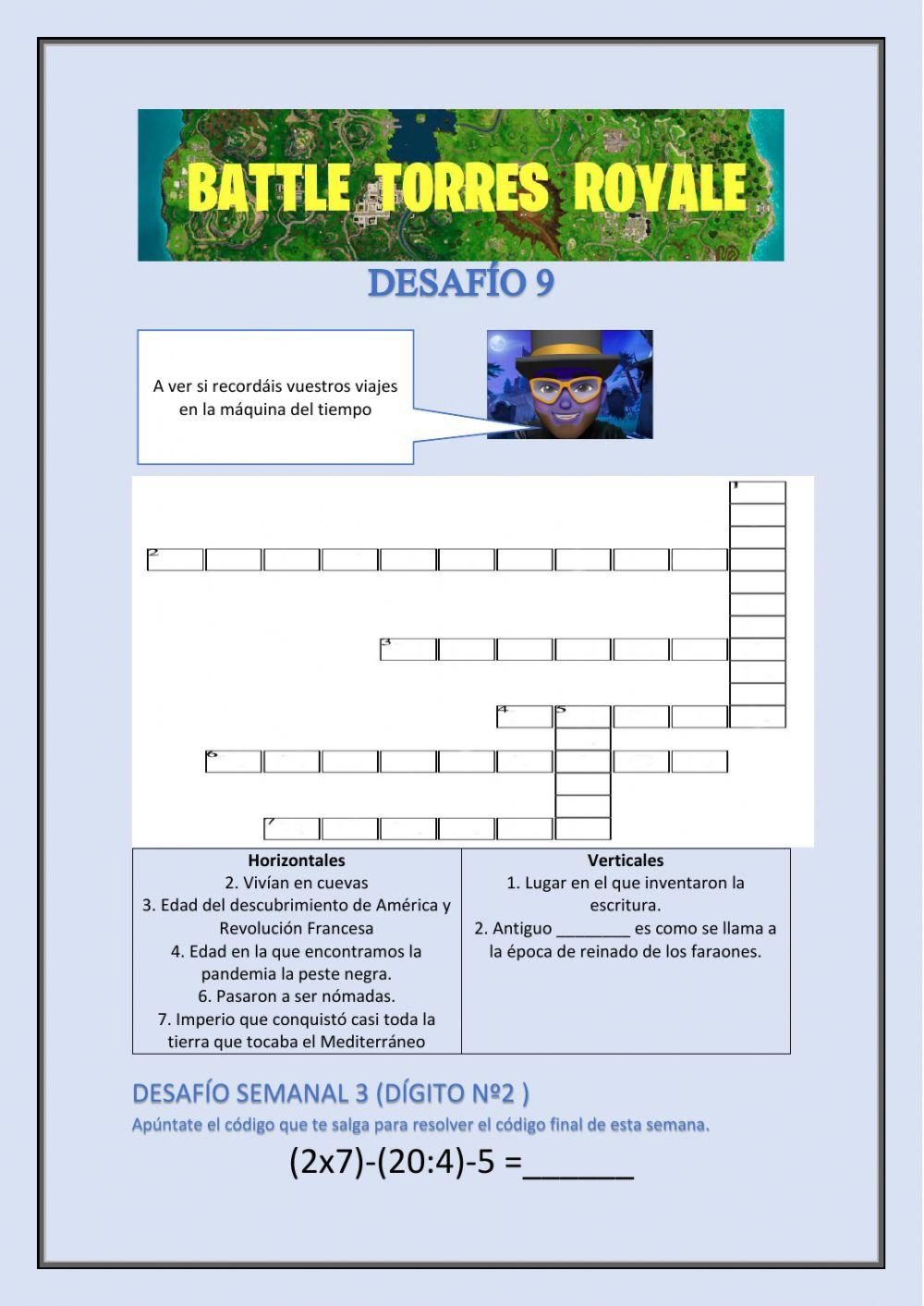 Desafío 9 (Battle Torres Royale)