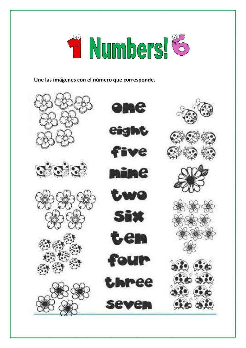 Numbers from 1 to 10
