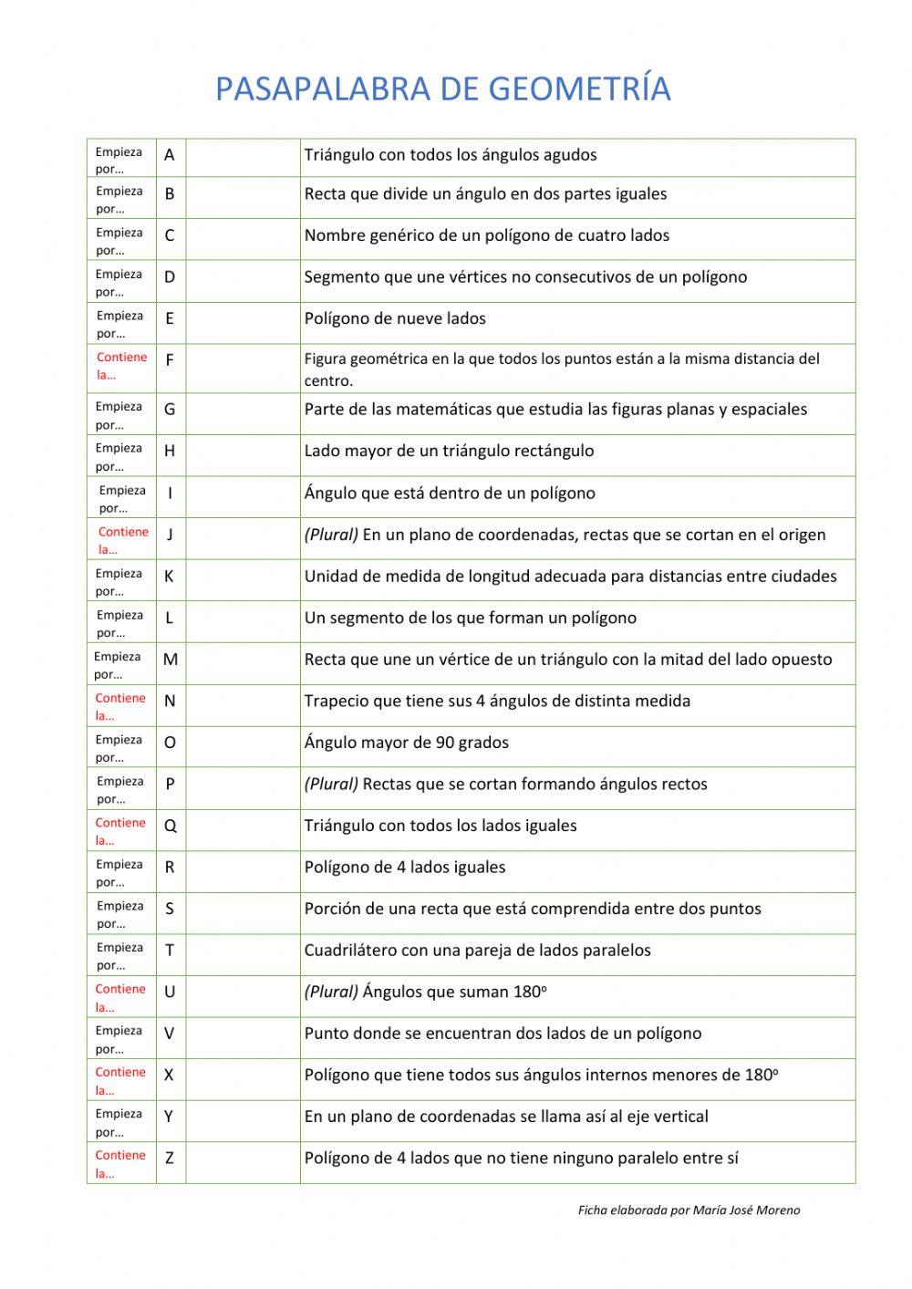 Palapalabra de geometría versión 1