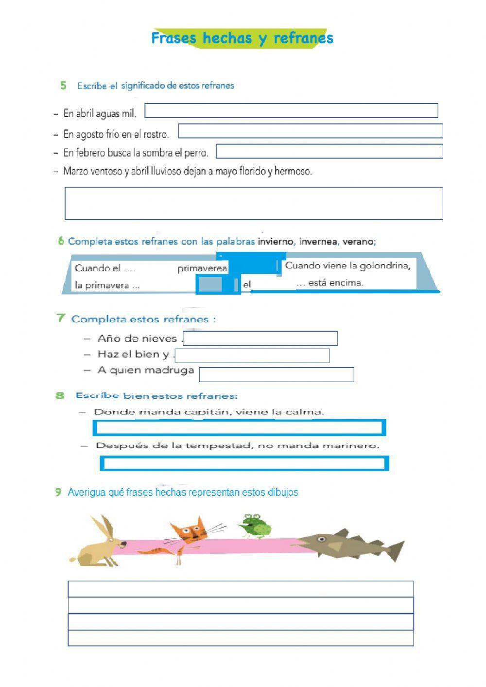 Frases hechas y refranes