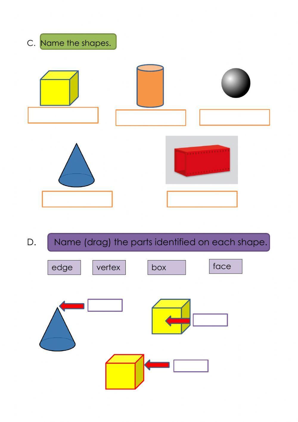 Geometry Revision- lines, 3d shapes