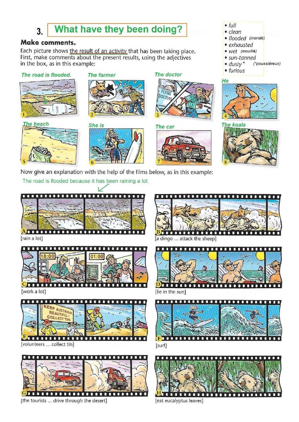 Present perfect continuous 2