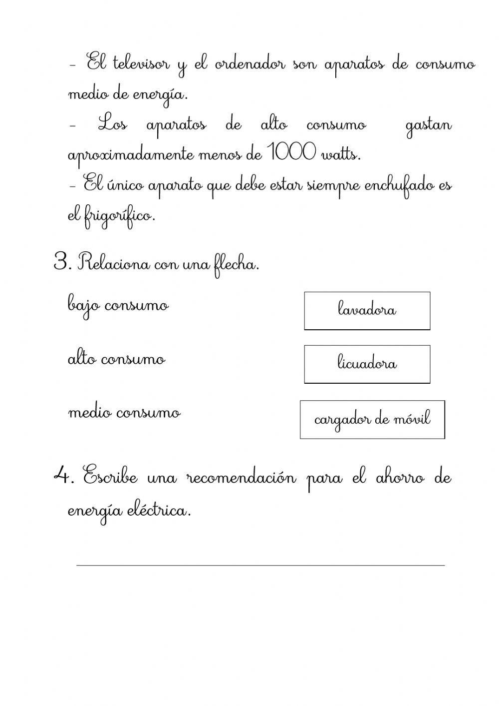 Consumo y ahorro de energía eléctrica