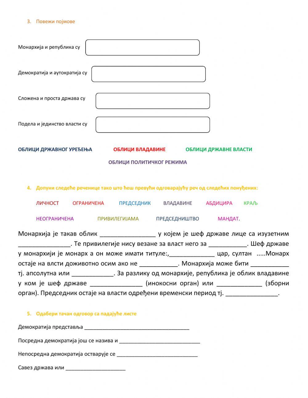 Организација државе завршни