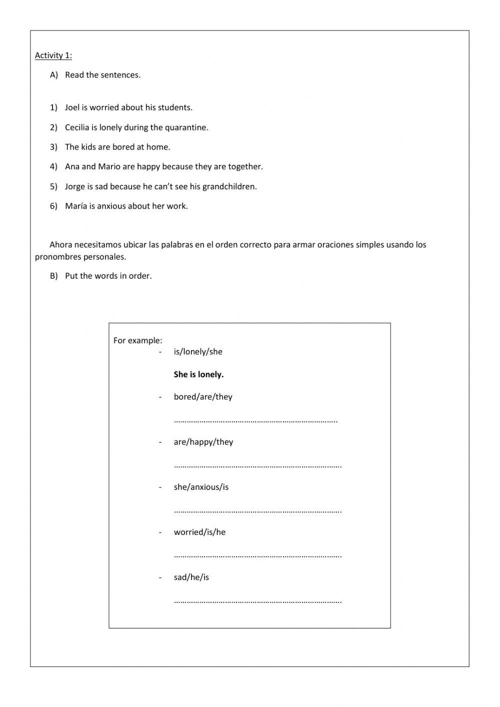 Feelings and Emotions