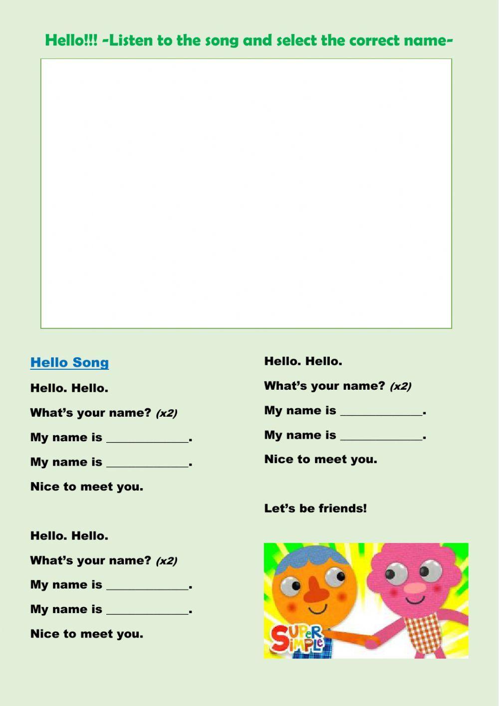 What's your name? Song