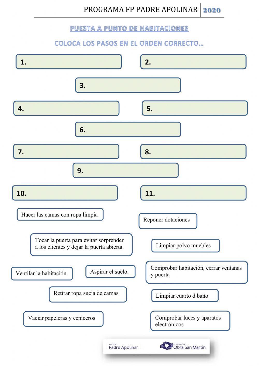Puesta a punto habitaciones hotel
