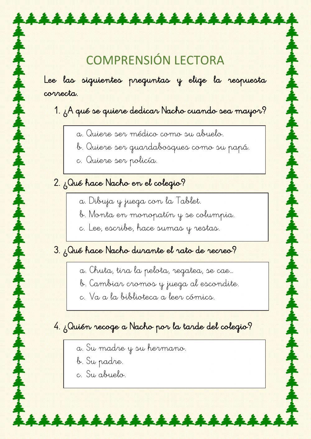 Lectura comprensiva -2-