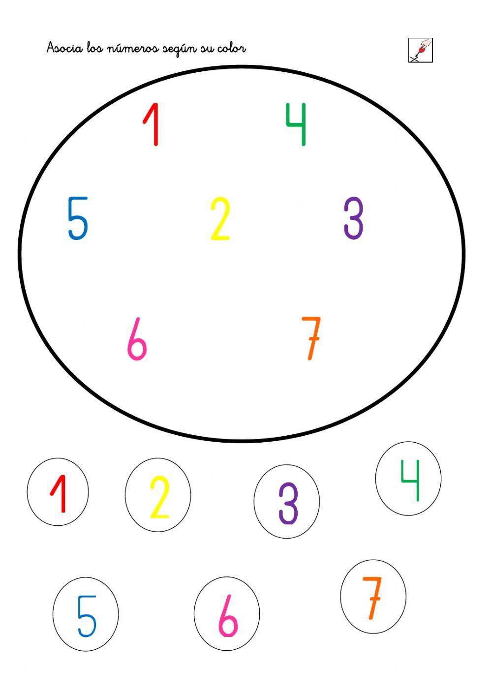 Asociar números iguales