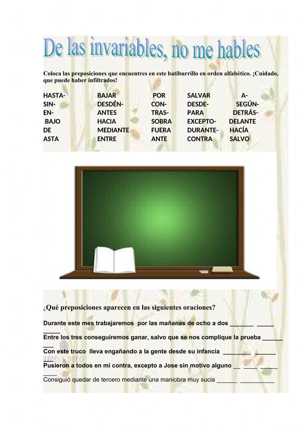 De las invariables no me hables