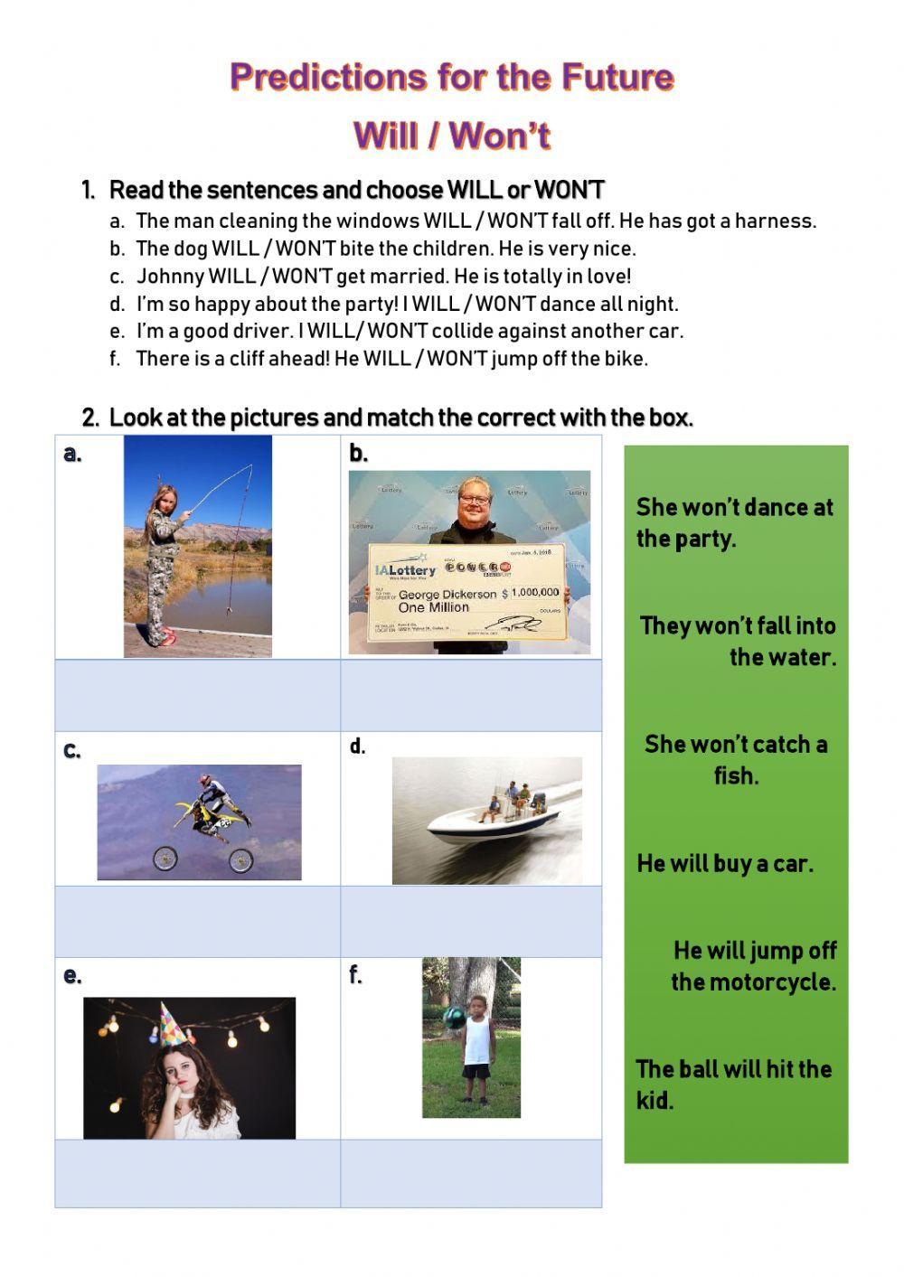 Predictions for the future