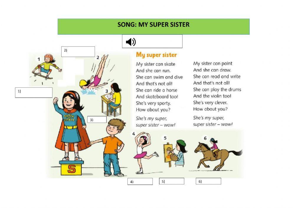 Song: My super sister
