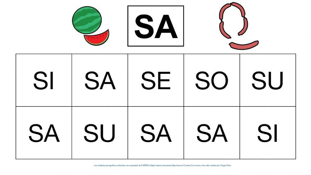 Sílabas iguales S