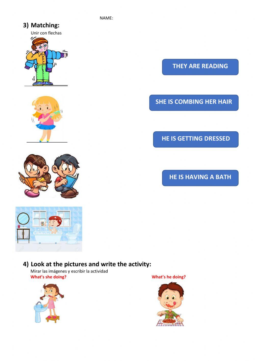 Clothes and Home activities