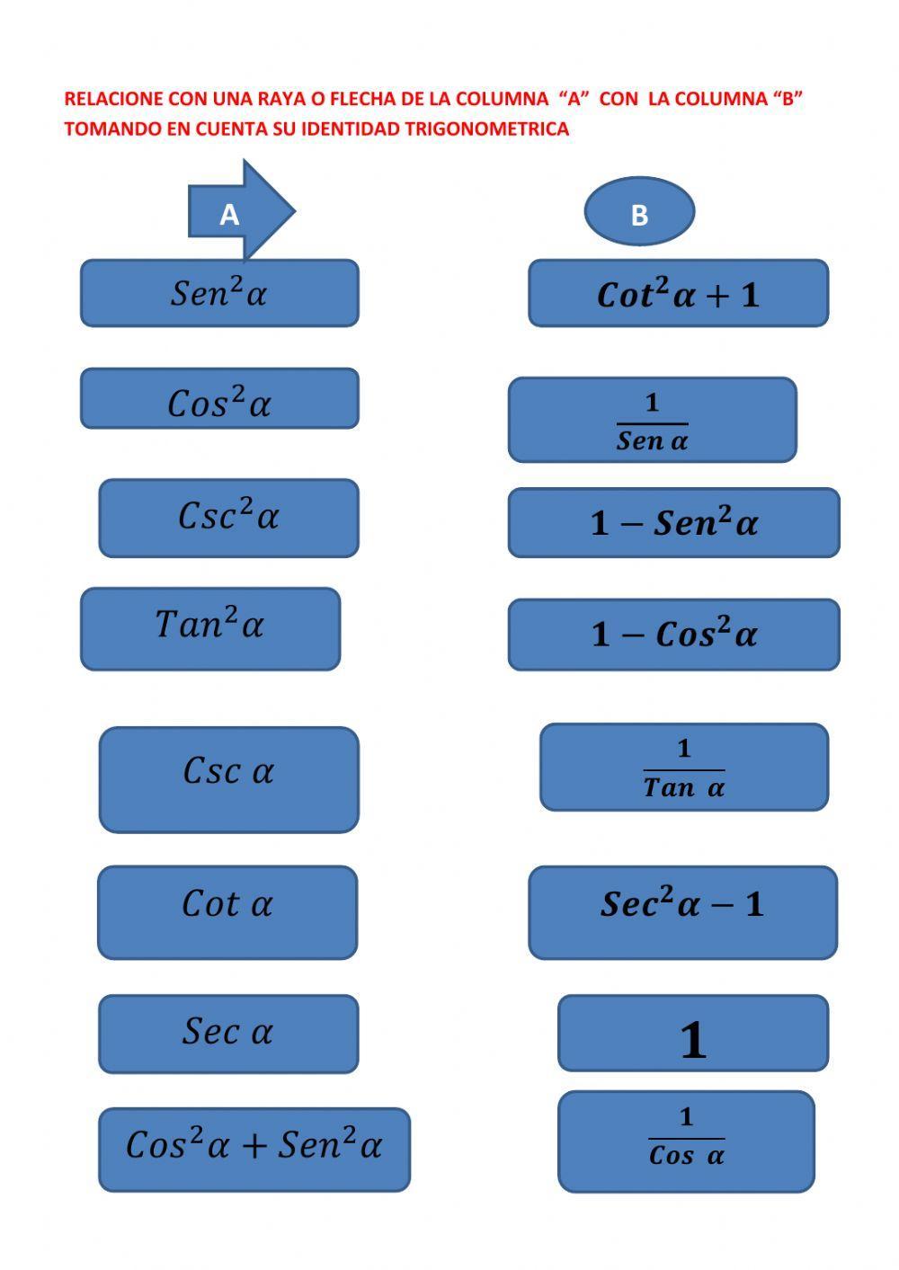 Identidades trigonométricas 2