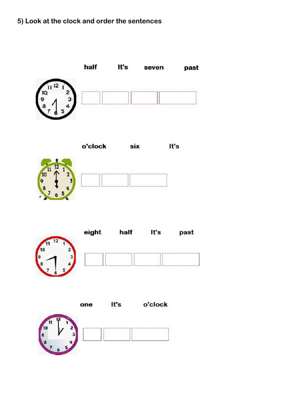 The time The time