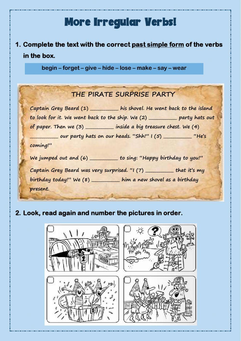 More Simple Past Irregular Verbs