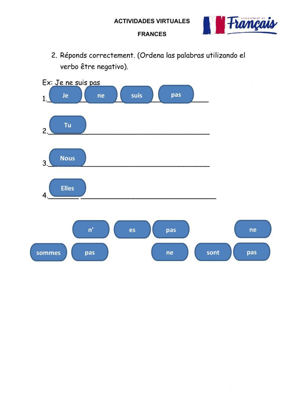 La maison,le verbe être