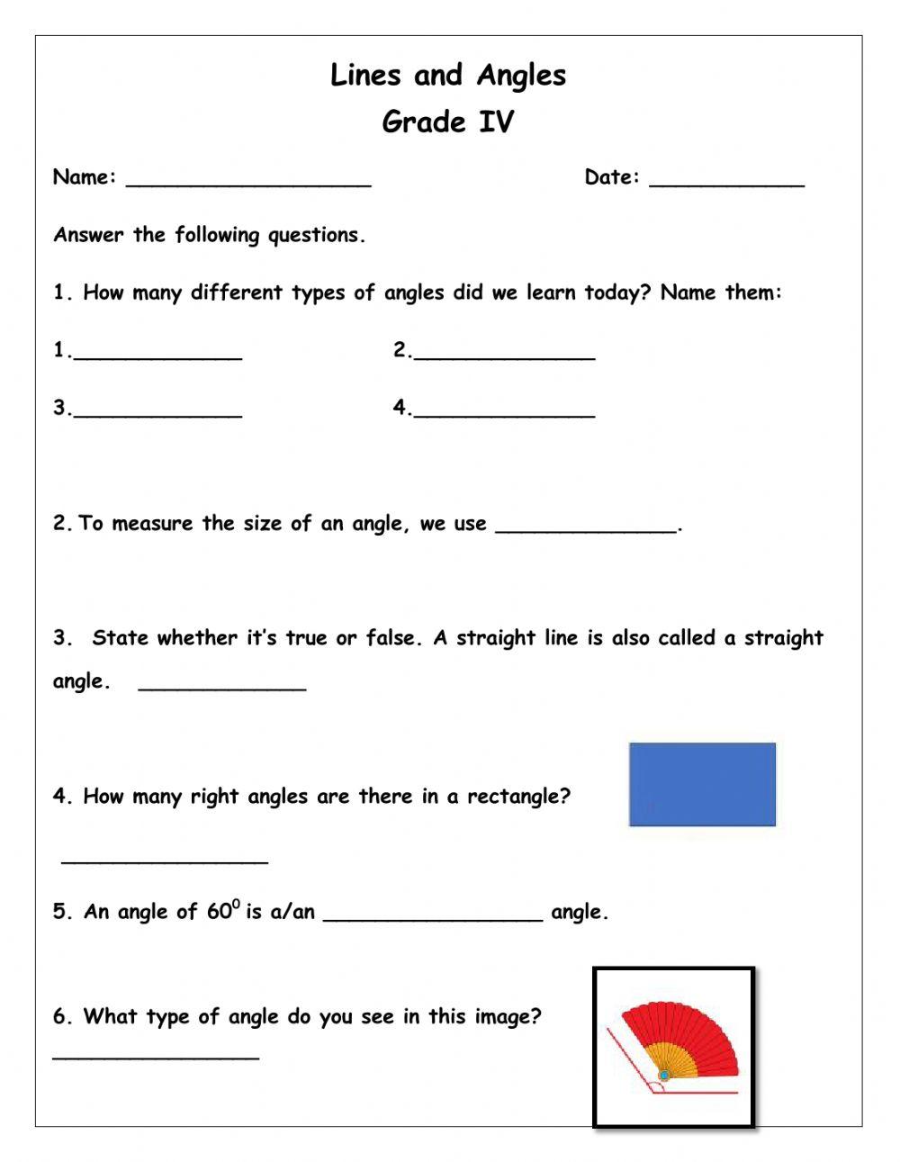 Lines and angles 1 290855 | fabs11 | Live Worksheets