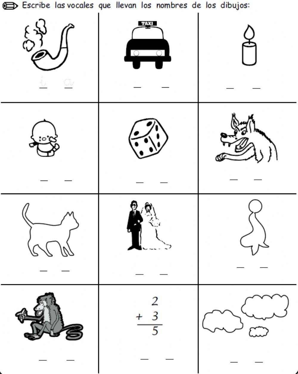 Escribir las vocales que faltan - 2