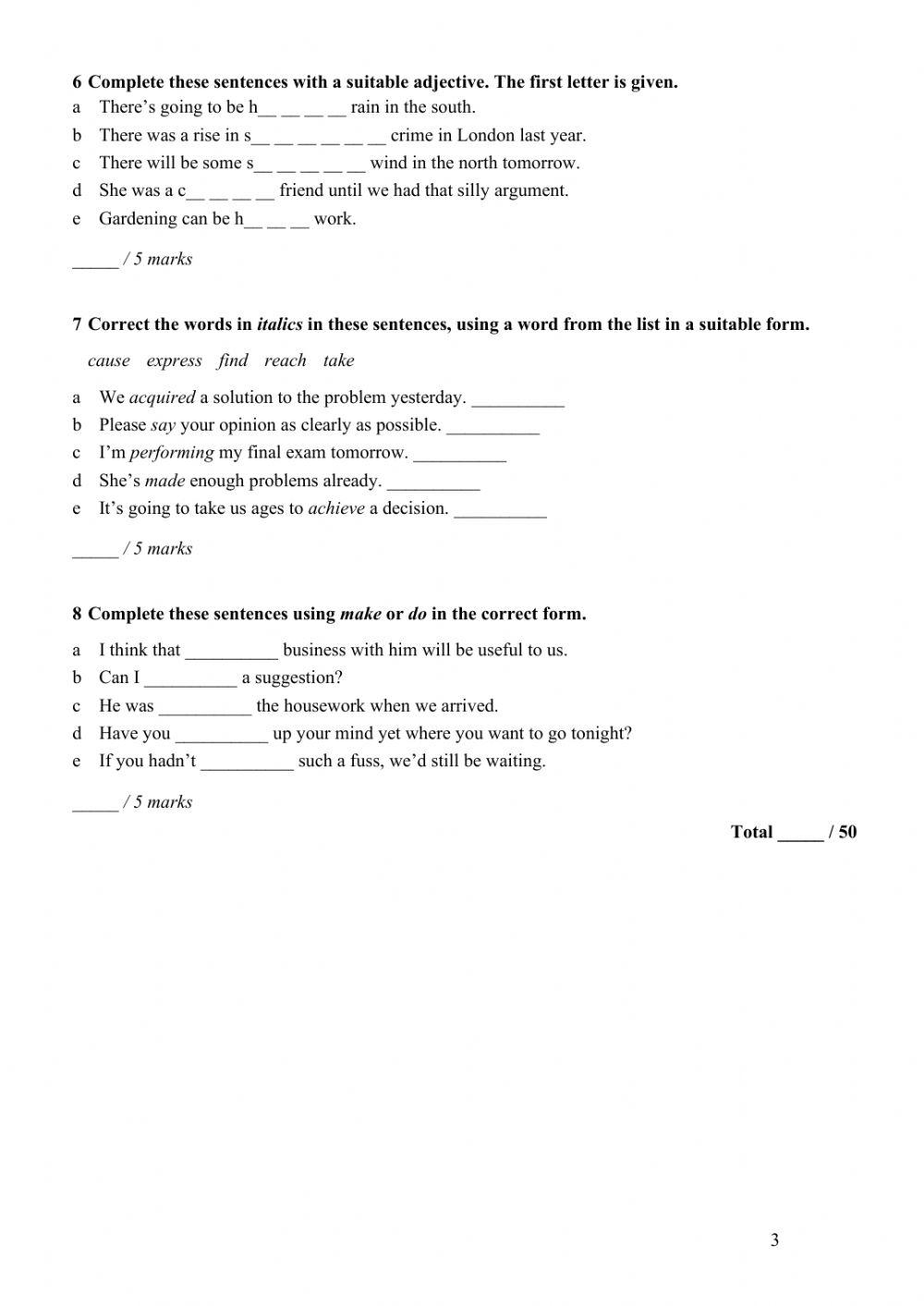 B2 First - Unit Test 6