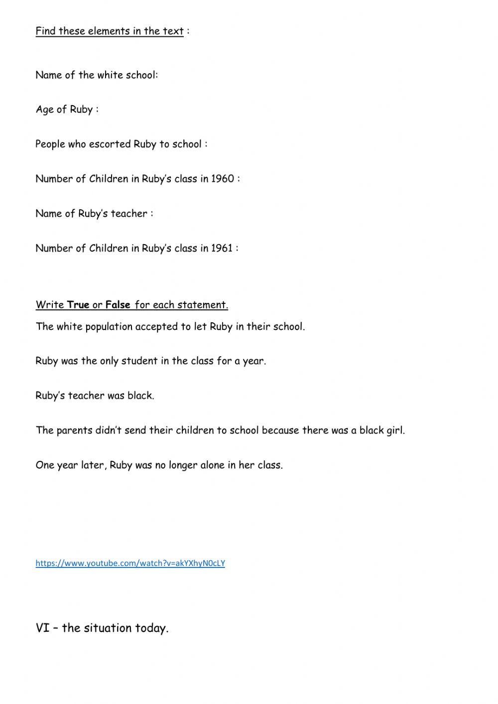 Ruby Bridges in the 60s - George Floyd today