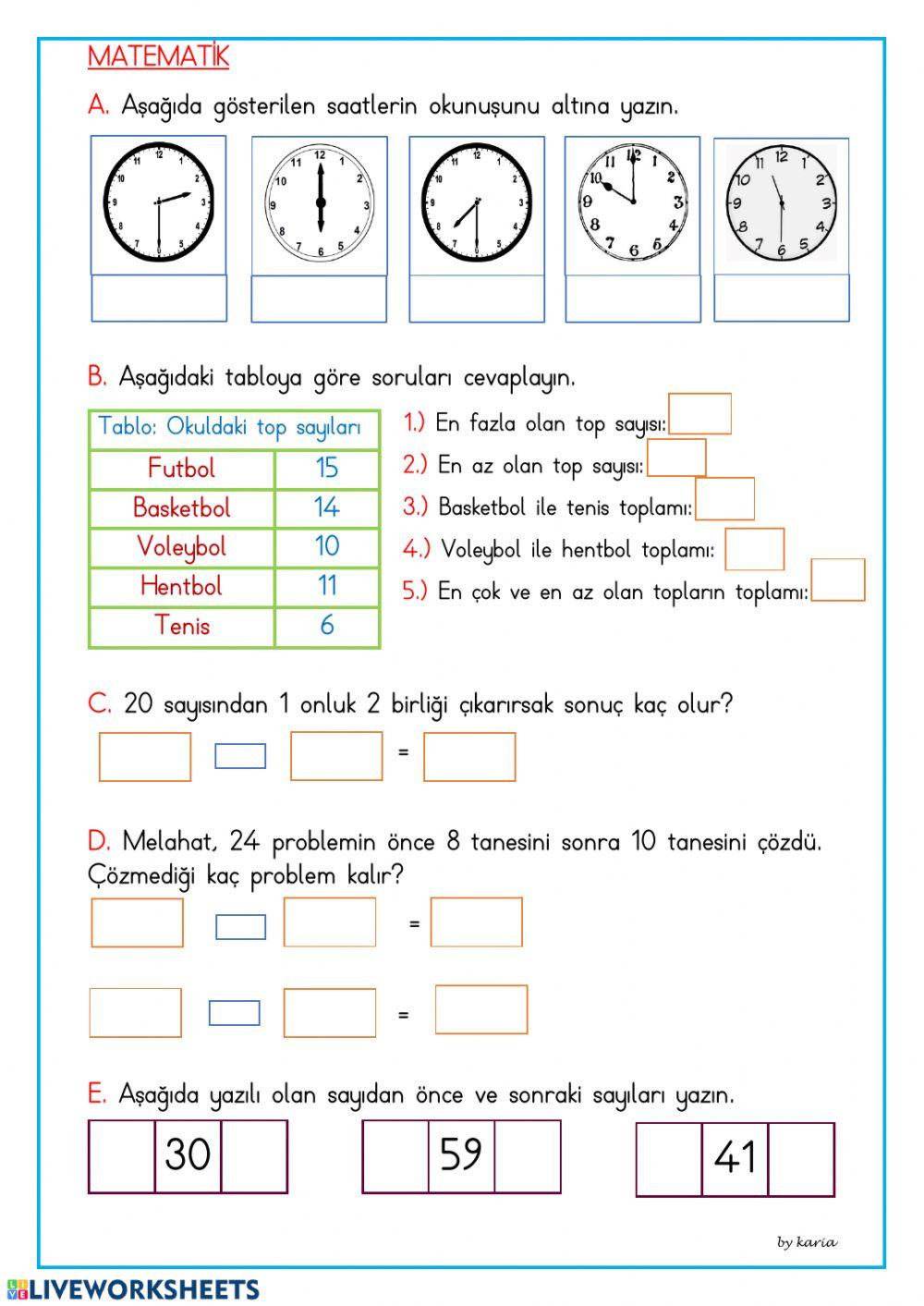 Günlük çalışma 46