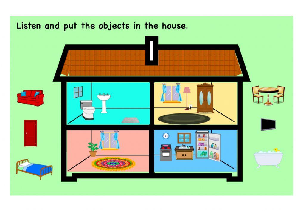 Things in the House interactive worksheet