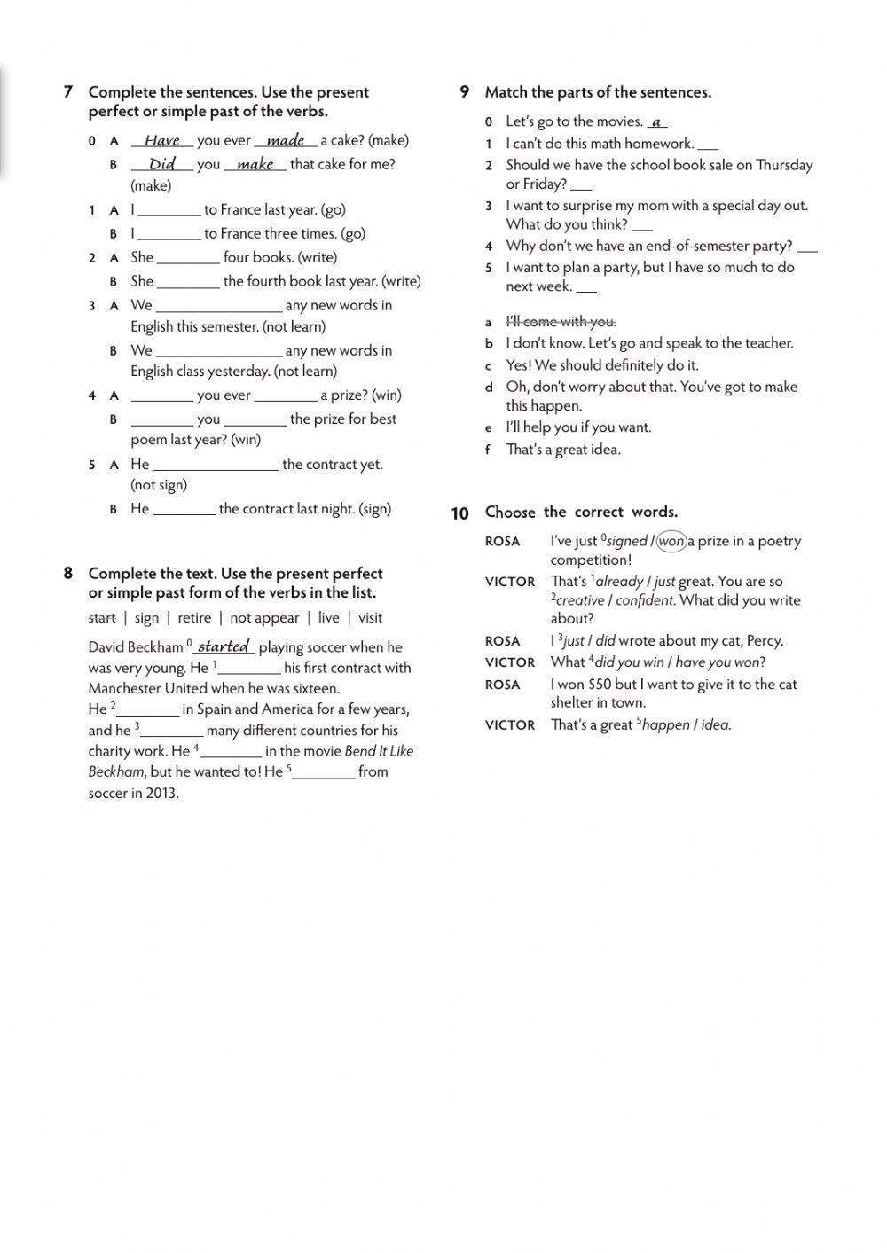 American Think 2 - Test 1