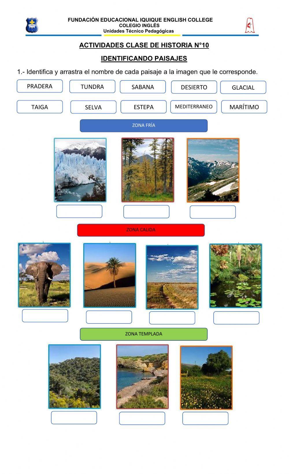 Diversos paisajes de América