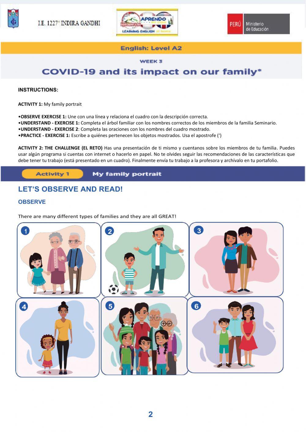 COVID-19, my family and me