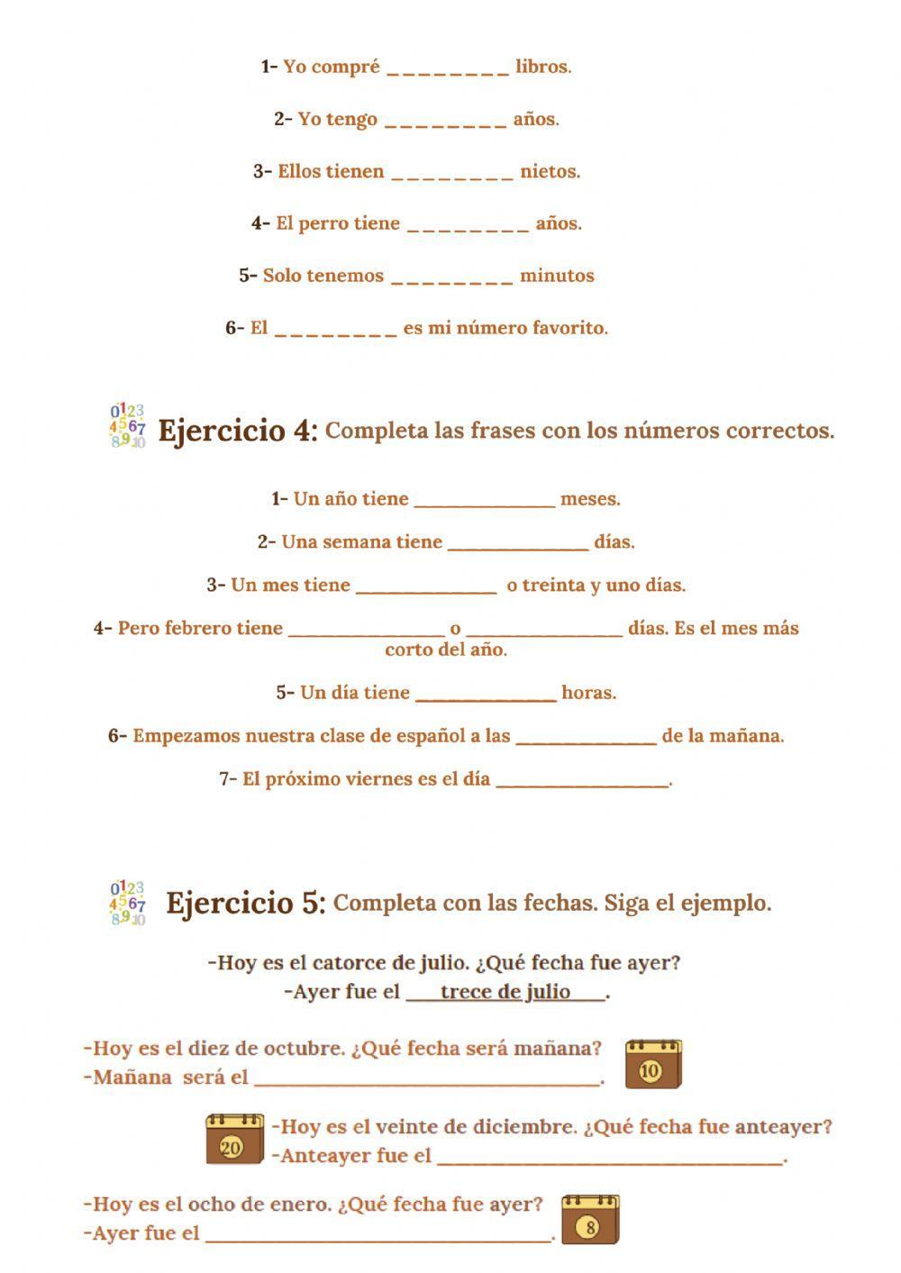 Los numerales cardinales