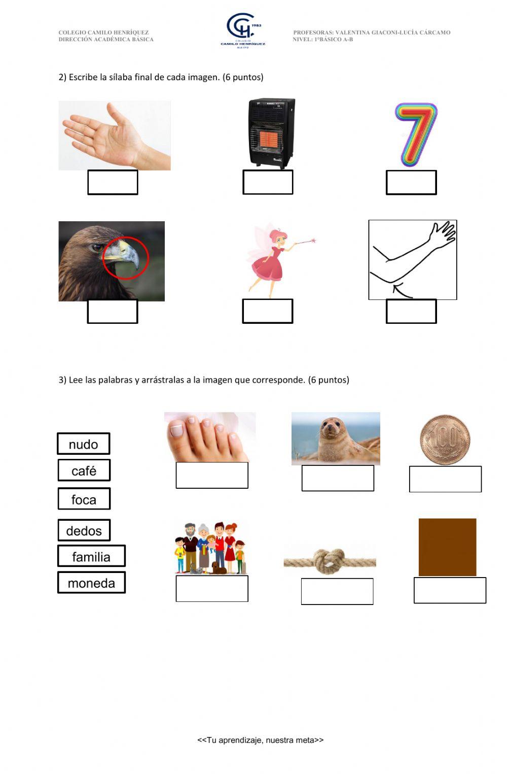 Repaso de consonantes