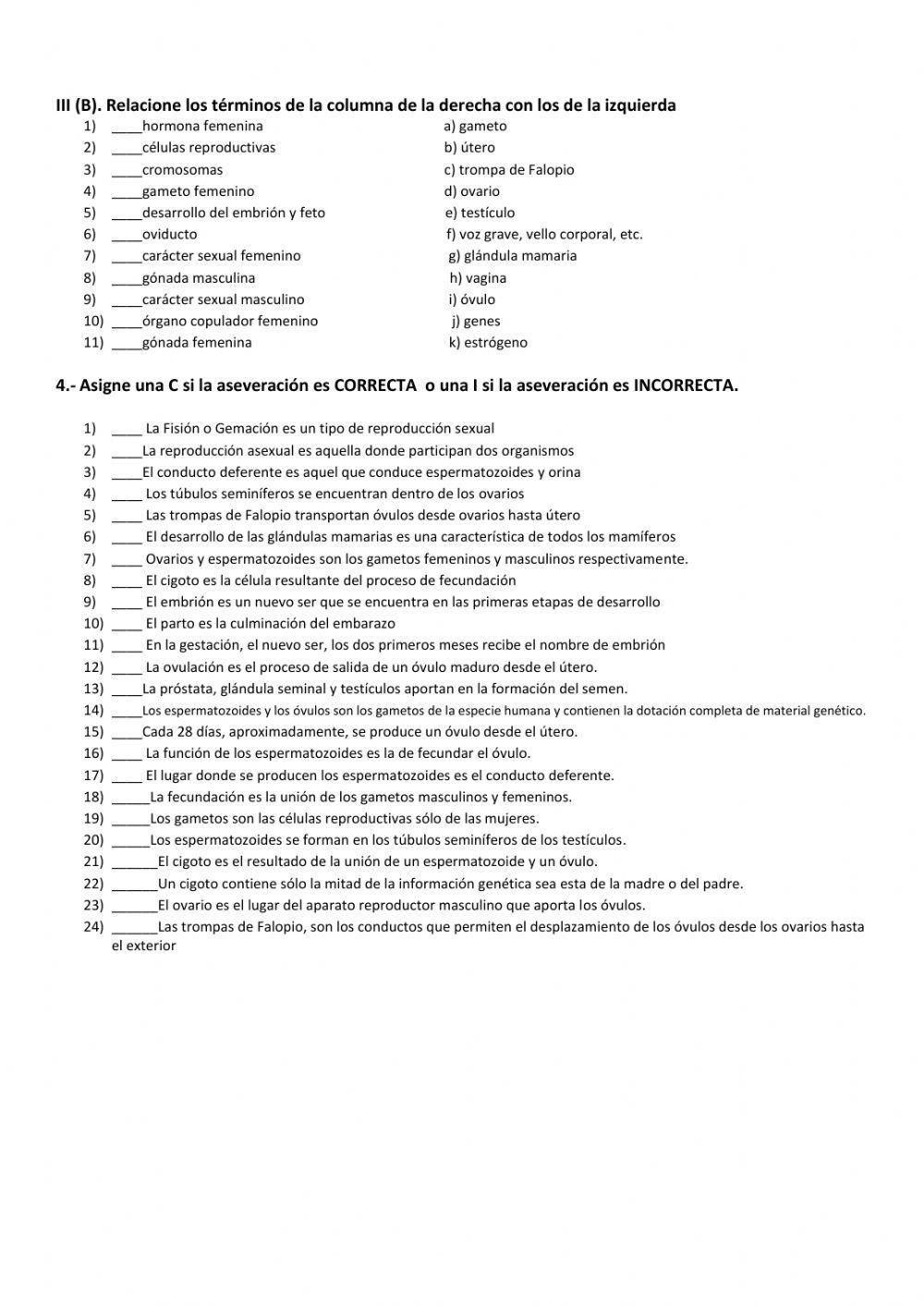 Reproducción y desarrollo embrionario