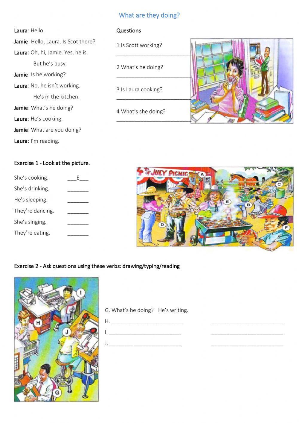 Present Continuous easy