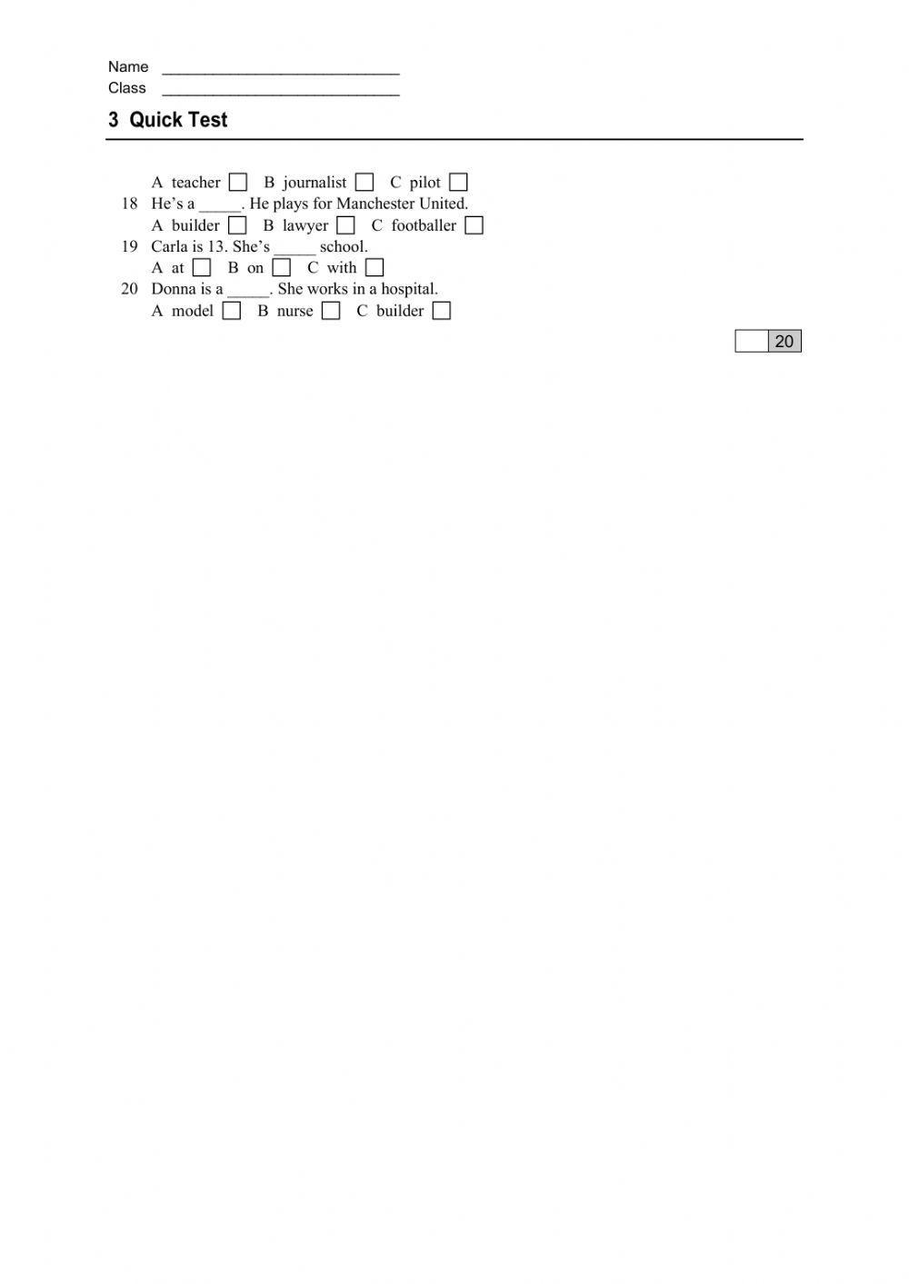 English file elementary