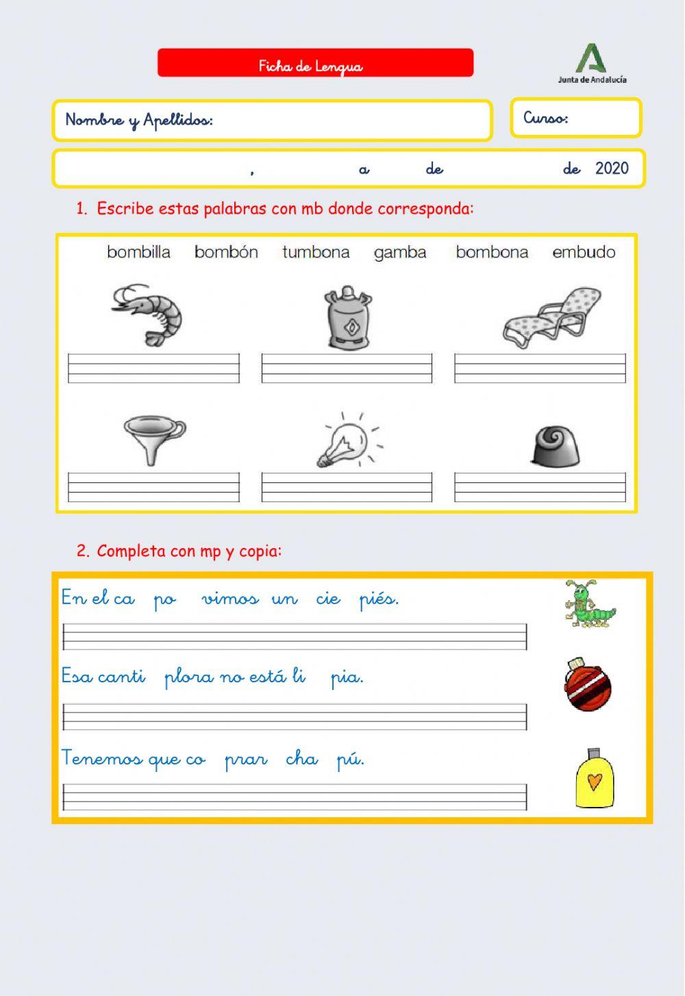 Actividades de lengua