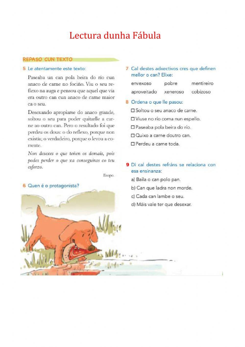 Lectura dunha fábula